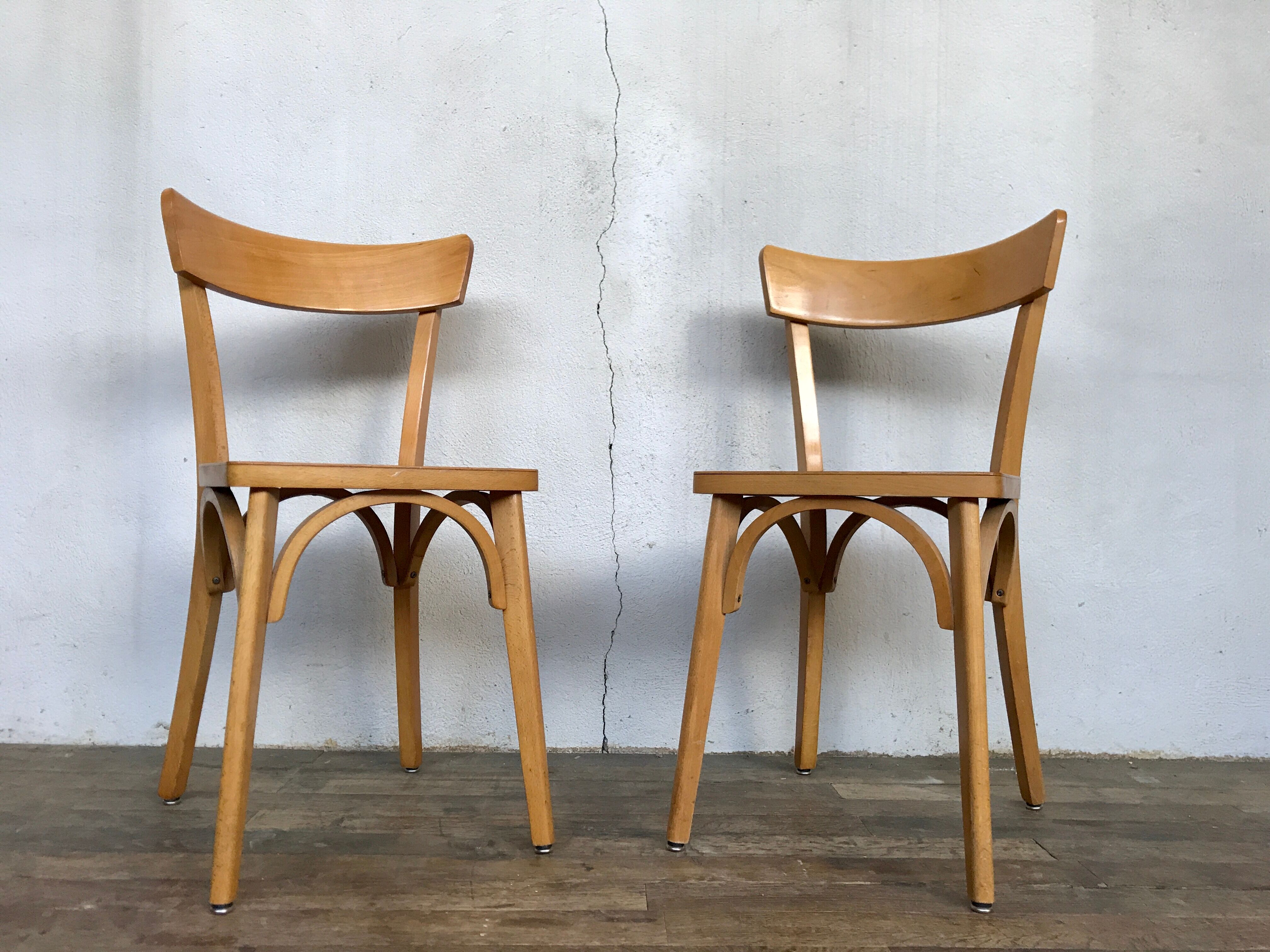 Pair of wooden chairs