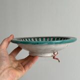 2 plats anciens artisanaux en céramique
