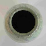 Superb "shell" shaped ceramic vase with crystallization signed