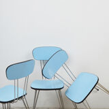 Formica chairs with eiffel legs