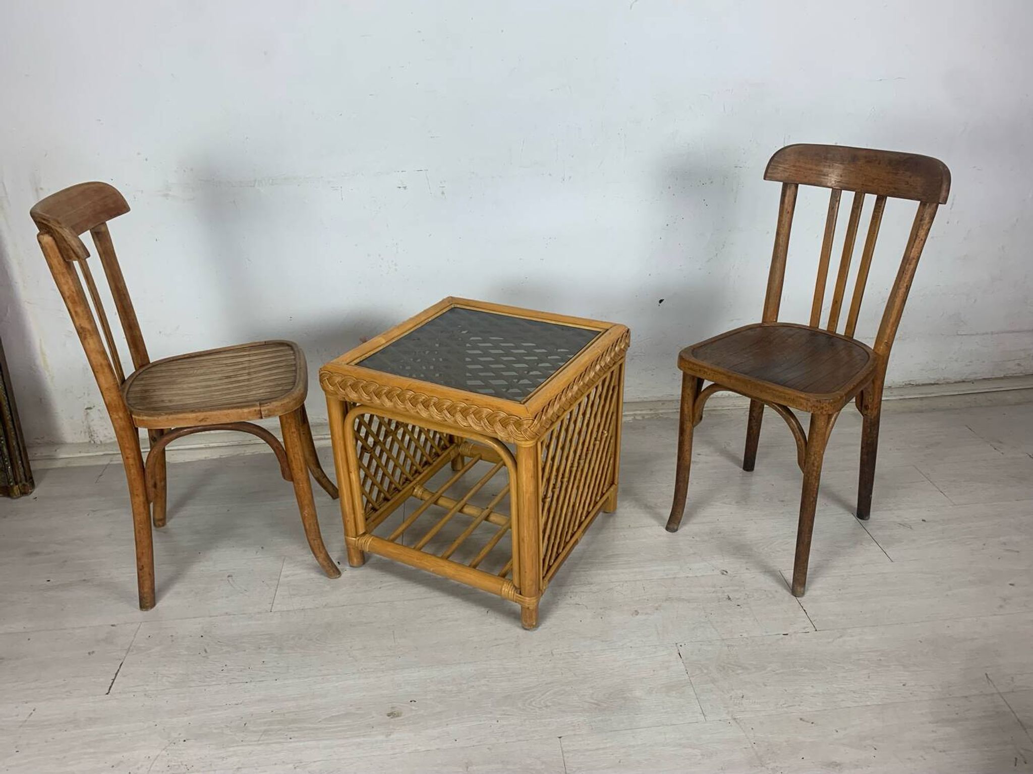 Rattan coffee table