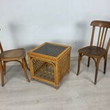 Rattan coffee table