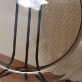 Set of 6 dessert plates vereco smoked brown 70's vintage