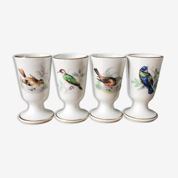 4 mazagrans vintage en porcelaine Manufacture Pillivuyt