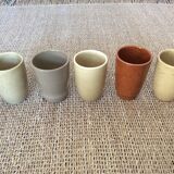 Set of 5 coffee cups