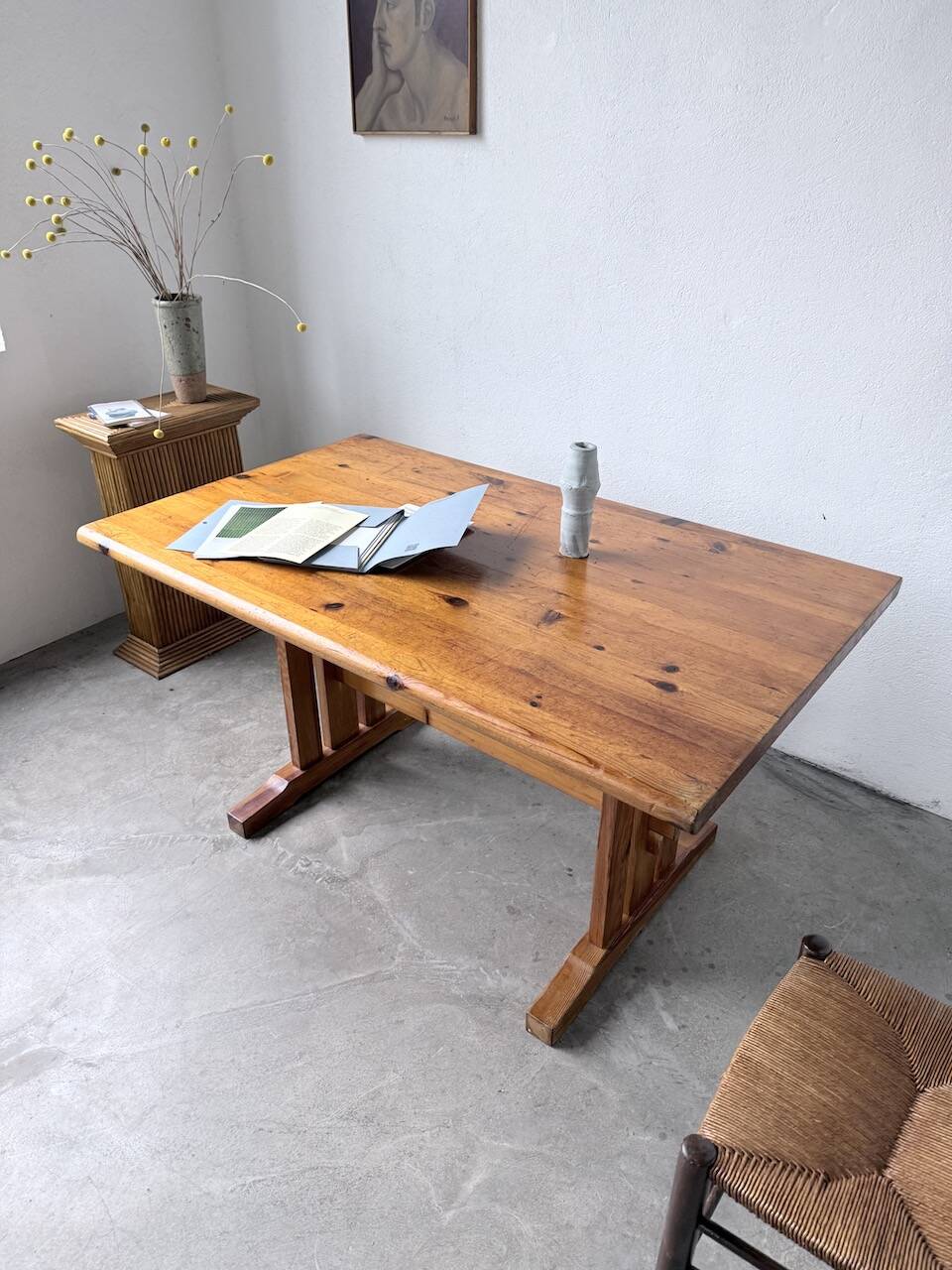 Mountain furniture table made of solid pine