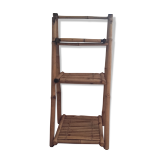 Bamboo ladder shelf