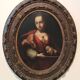 Old oil painting on canvas, Salome holding the head of John the Baptist - 18th century