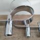 Design horizontal candlestick in chrome metal - four candles - France - 1980s