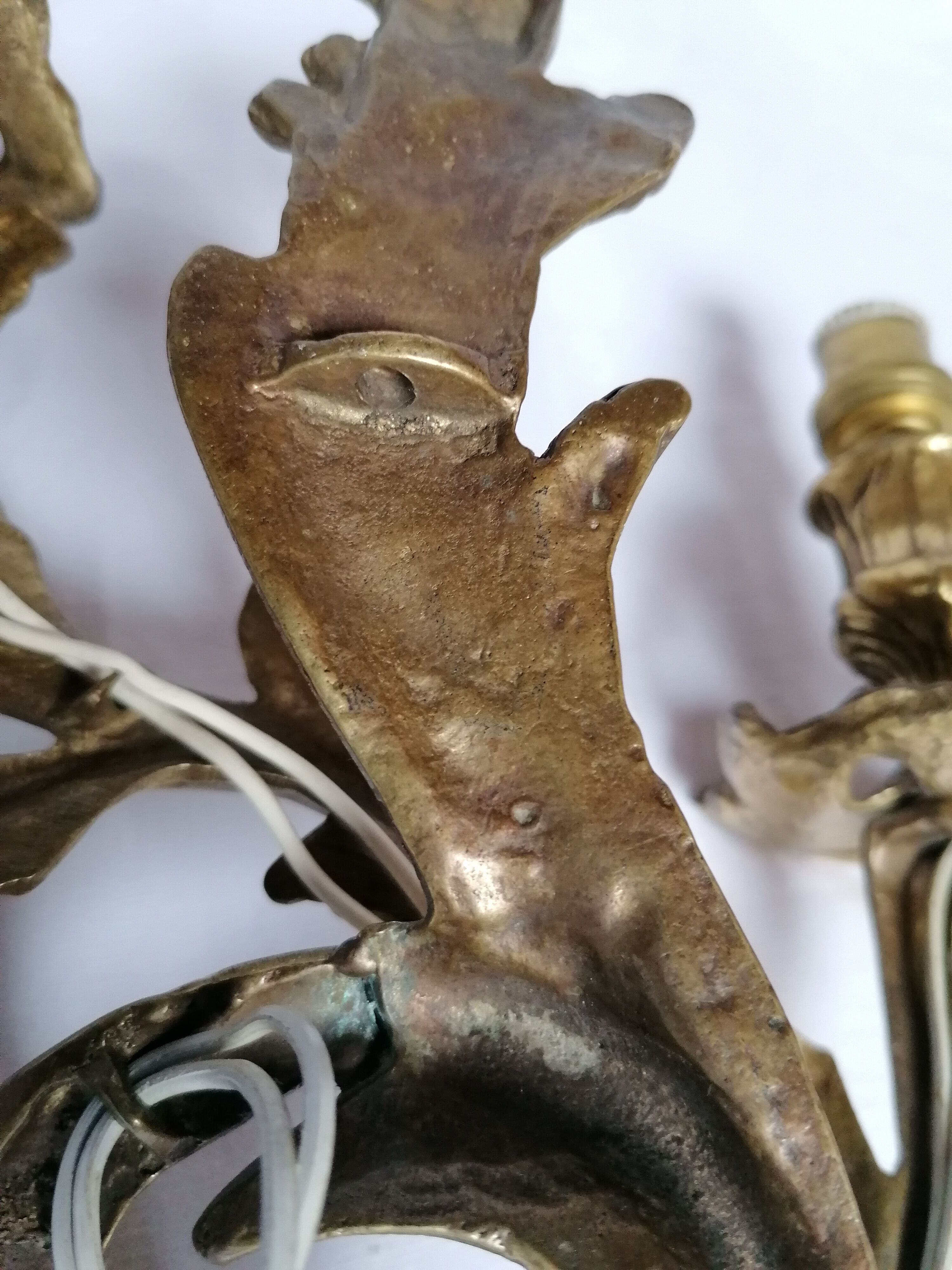 Wall light bronze style Louis XV