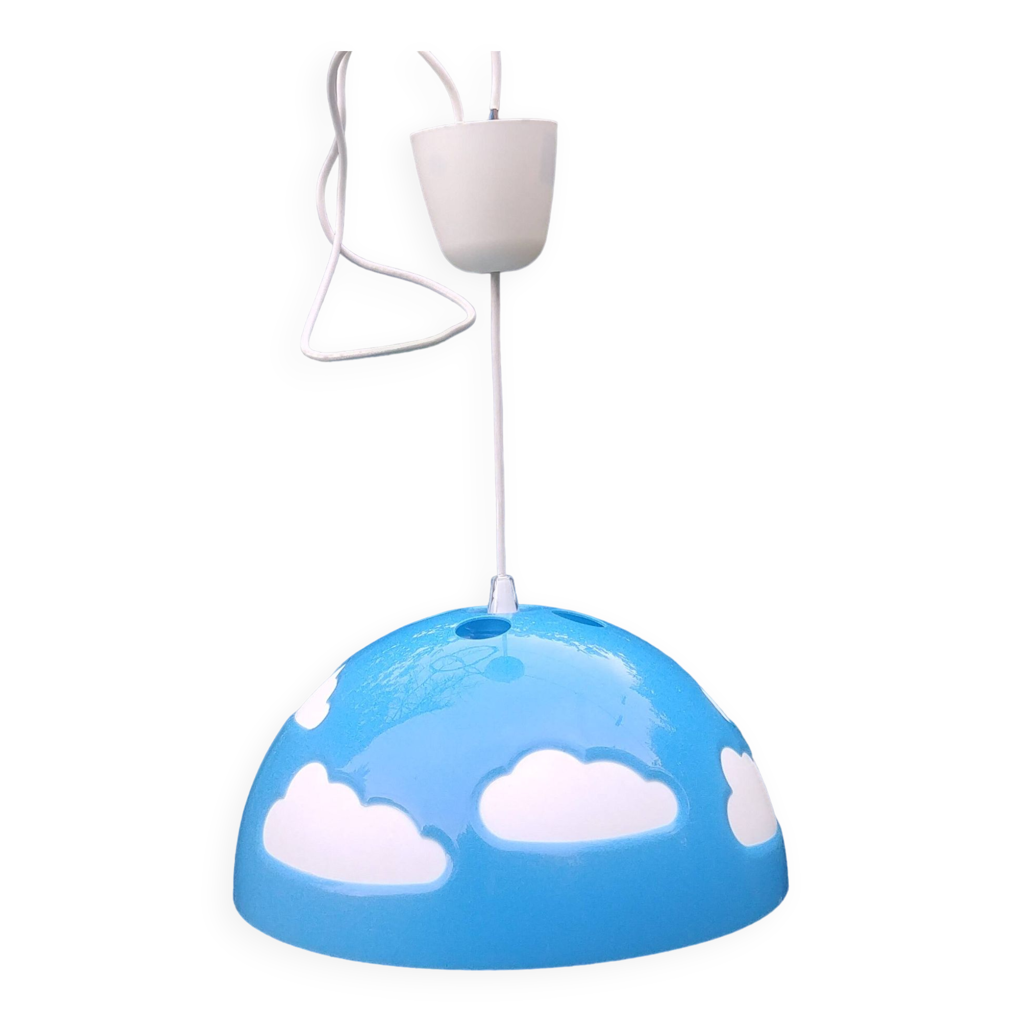 Ikea Skojig pendant light from IKEA - vintage 90s model cloud/blue decor