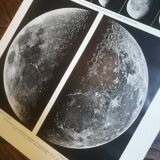 Lithograph of the moon from 1928