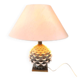 Lampe de table en céramique artichaut vintage italienne, années 1960