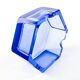 Art Deco ashtray, blue crystal, Bohemia Moser, Czechoslovakia, 1930s