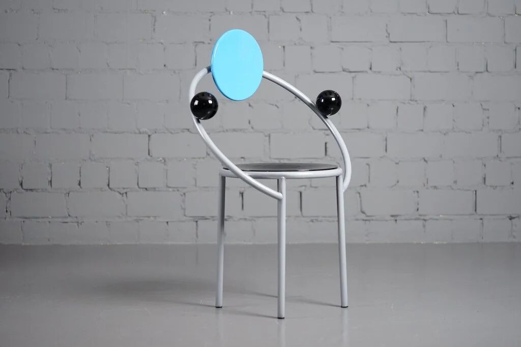 Postmodern 'First' chair by Michele De Lucchi for Memphis