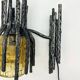 Pair of brutalist wall lights by Marcello Fantoni, 1960s