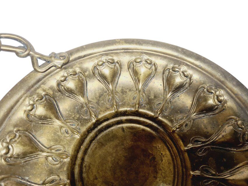 Art Nouveau fruit bowl on stand, Sweden, 1900s