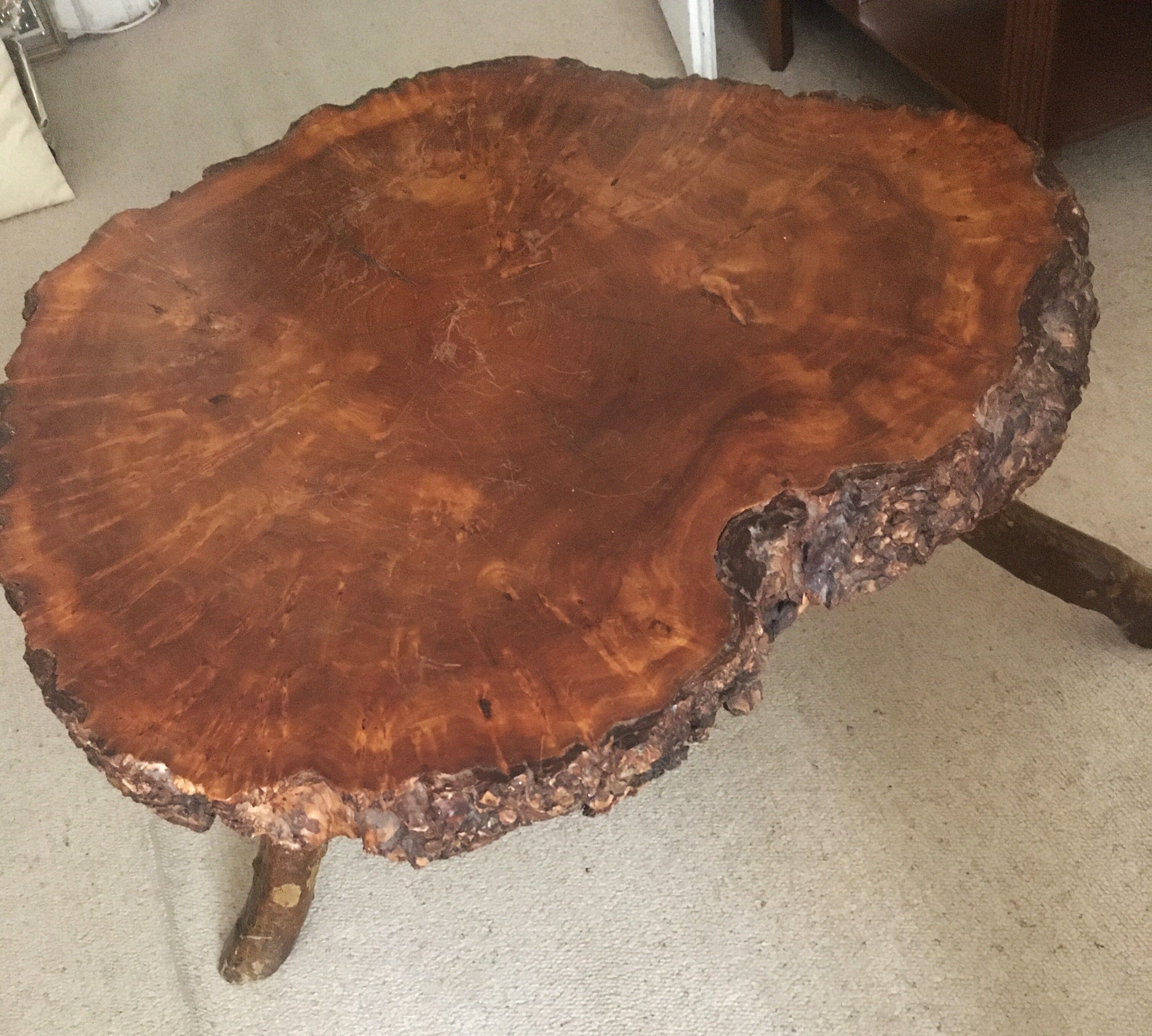 Vintage wooden trunk coffee table