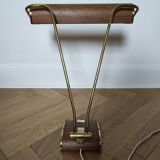 Lampe Jumo art déco, streamline, modèle bois et or