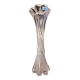 Large Floral Design Vase. Blown Murano Art Glass. Pink Tones, 30.5cm