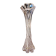 Large Floral Design Vase. Blown Murano Art Glass. Pink Tones, 30.5cm