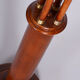 Restored art deco pedestal, beech, walnut, 1920s, czechia