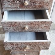 Colonne à tiroirs d'atelier, en bois, vintage, années 50
