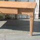 Solid wood coffee table with drawer and original key.