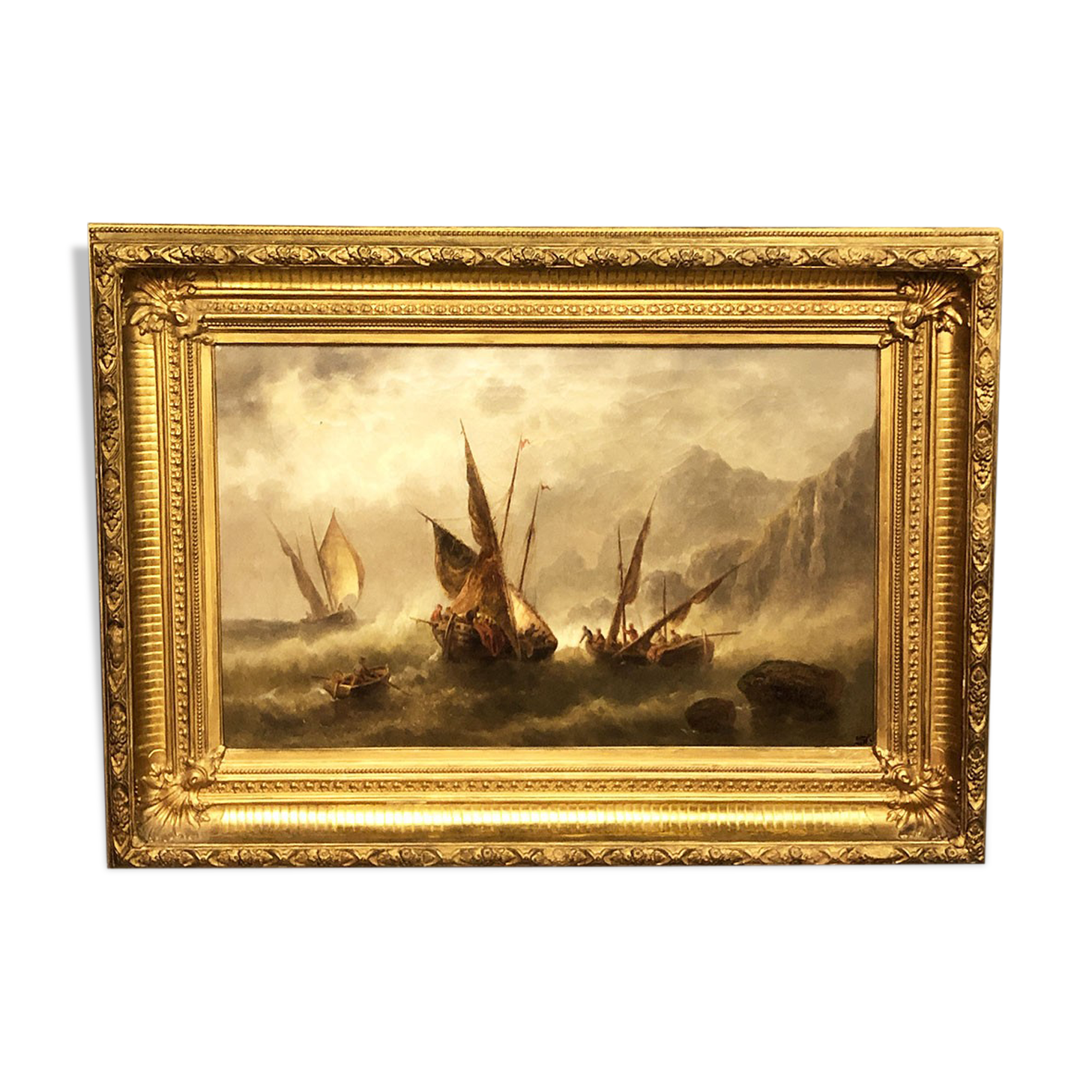 Huile sur toile XIXe siècle