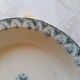 Hollow dish in earthenware iron earth