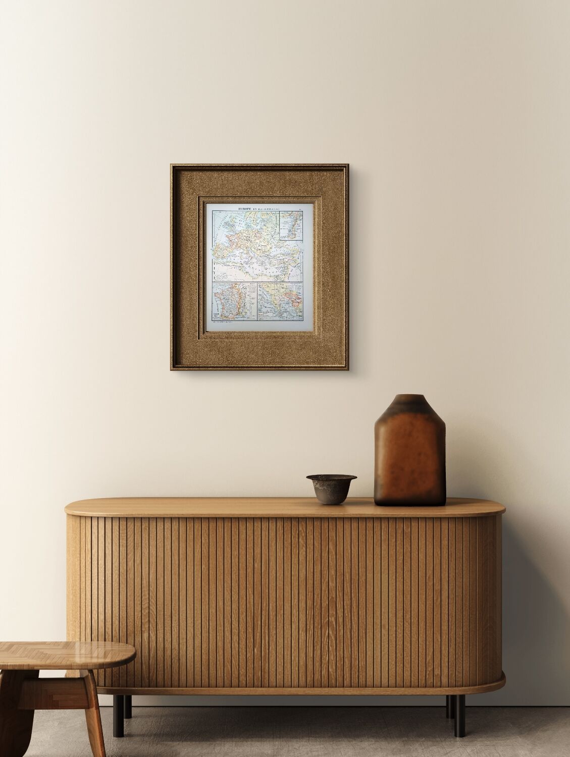 Printed in 1900, Europe in 1270. Original Authentic Vintage.