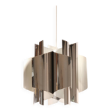 Italian 70s chrome design pendant lamp