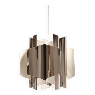 Italian 70s chrome design pendant lamp