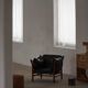 "Lounge chair 'Ilona' by Arne Norell in stained beech and leather, mid-20th century."