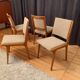 Set of four Cane Back chairs designed by Jens Risom, JO Carlssons, Sweden, 1950s