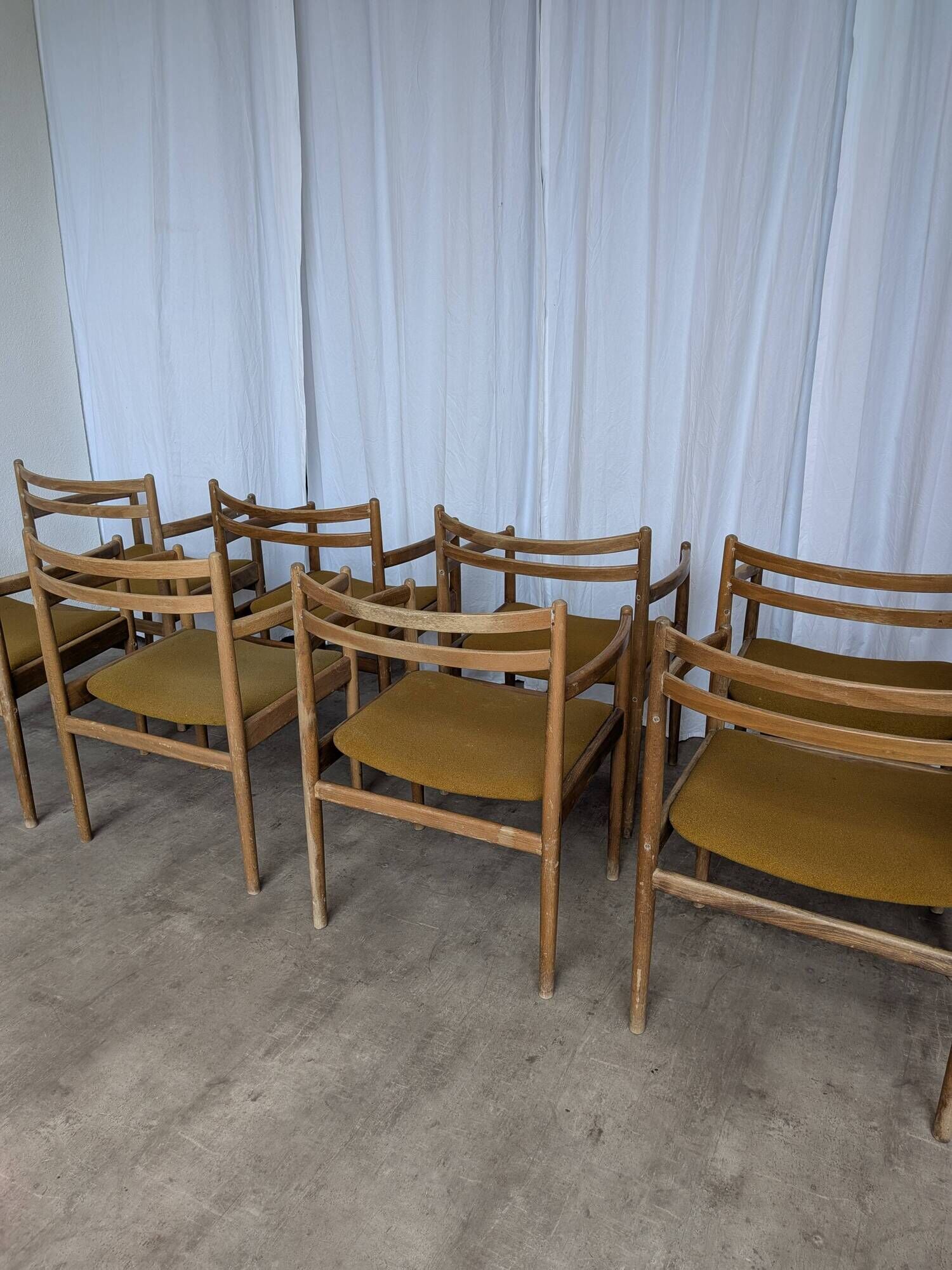 Set of 8 STOL Kamnik Armchairs / Yugoslav Mid Century Vintage Dining Chair