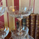 6 1920's crystal champagne glasses