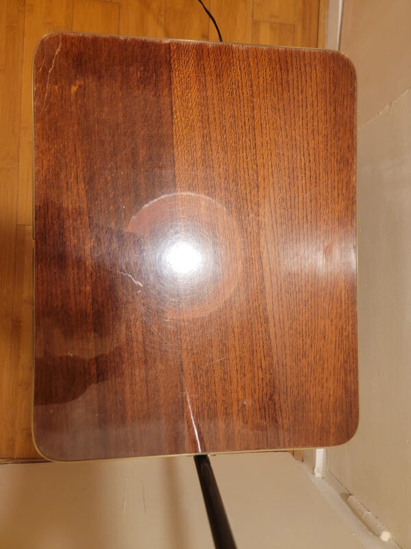 Table d’appoint luminaire vintage 50’s