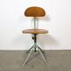 Chaise d'atelier industrielle verte, années 1950