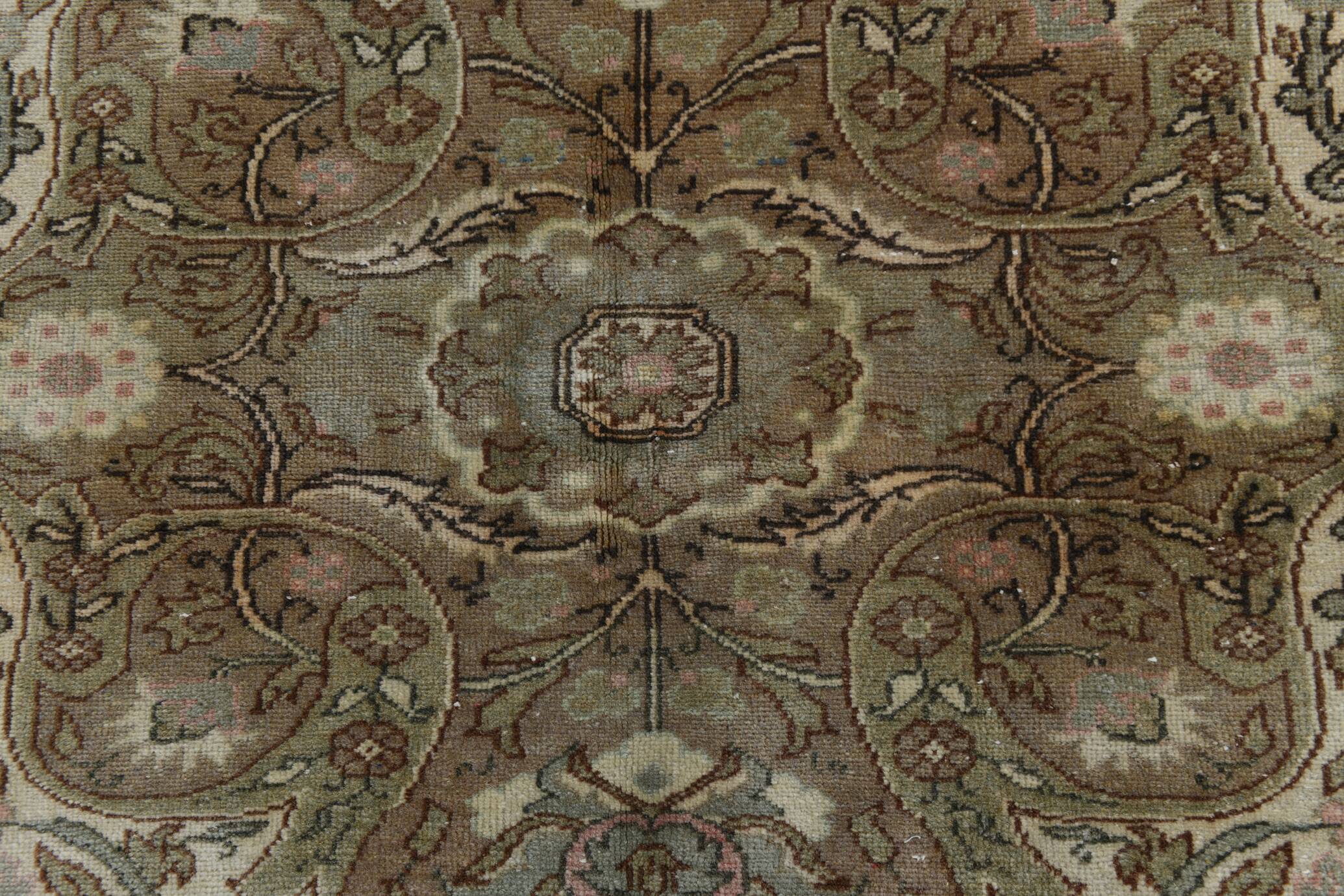 5x7 Brown & Cream Classic Vintage Rug, 150x217Cm SK23625