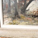 Ancien Tableau Huile sur Toile Signé Hippolyte Riondet