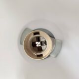 Vintage white opaline ball pendant light