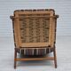 1960s, Swedish armchair, furniture wool fabric, oak wood, teak wood.