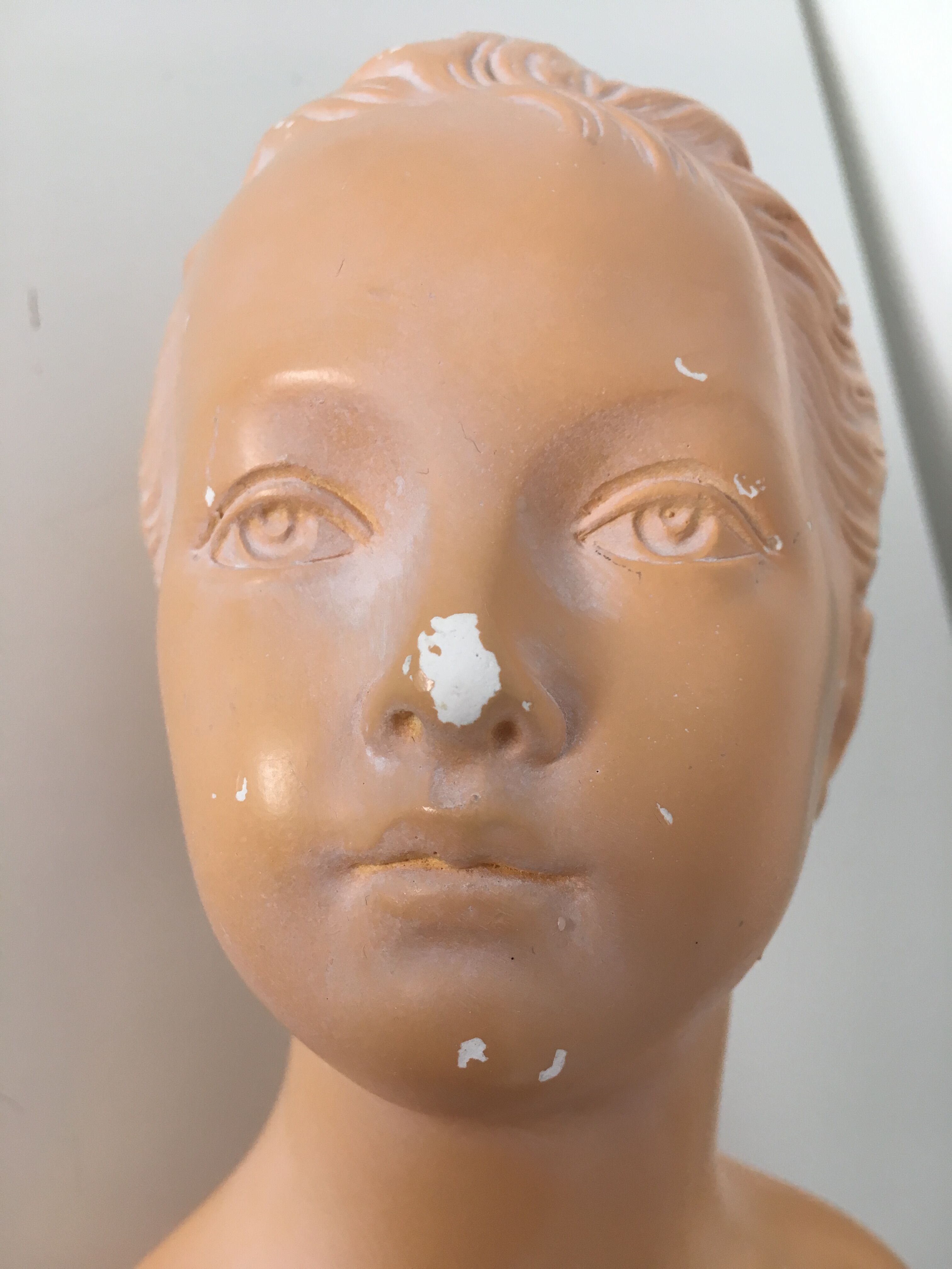 Bust plaster Louise Brongniart after Houdon