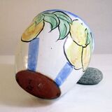 Ceramic pot cover with fruit