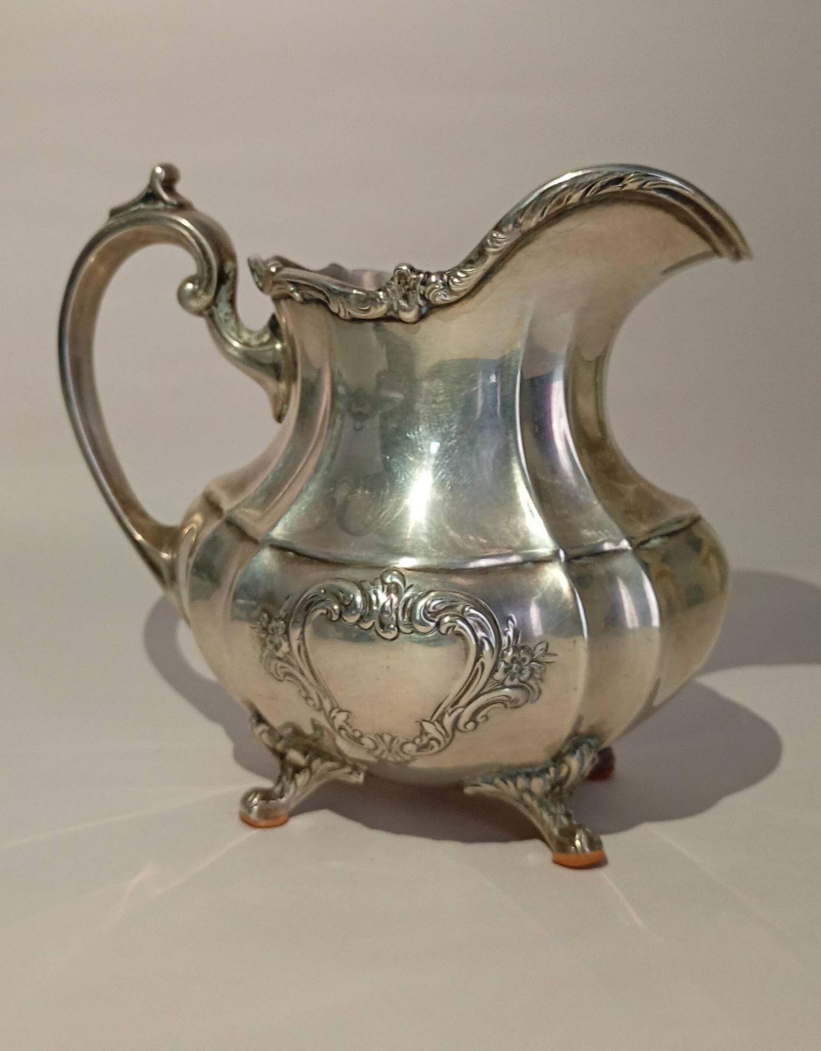 Reed & Barton Solid Sterling Silver Sugar Bowl & Creamer 790 grams
