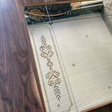 Large 1950 Venetian mirror with wooden frame