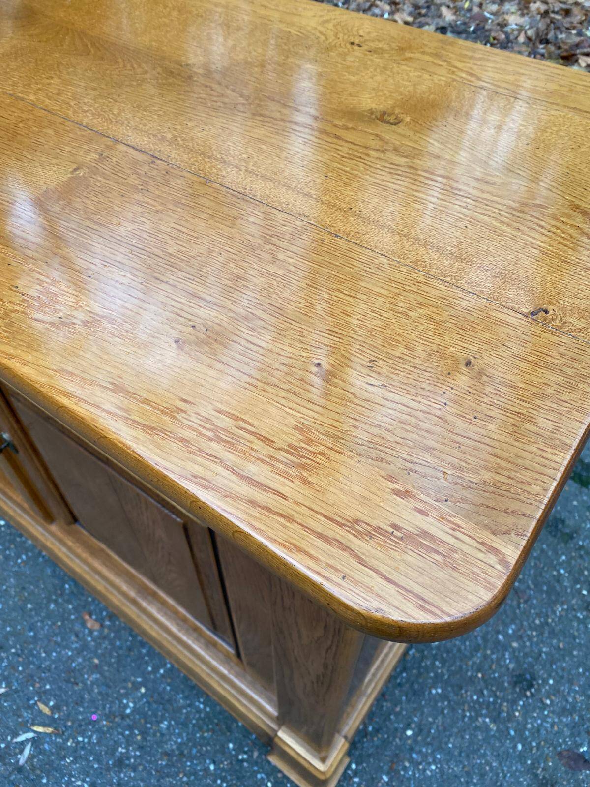 Buffet enfilade Louis Philippe en chêne massif du 20ème 186cm