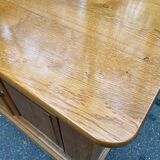 Buffet enfilade Louis Philippe en chêne massif du 20ème 186cm