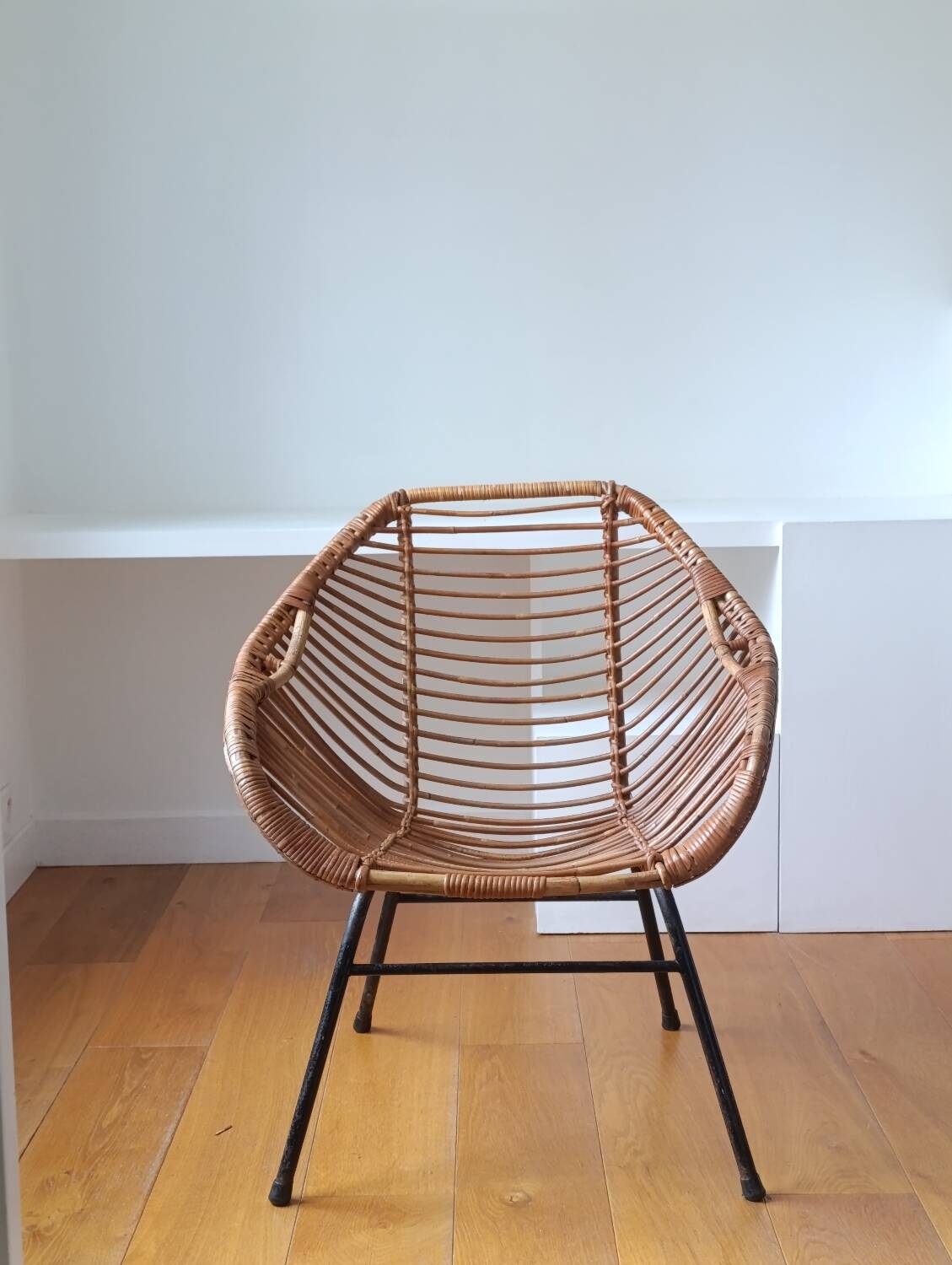 Rattan armchair circa 1960